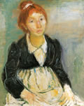 Adolescente, sd 1966-’67, olio su tela, cm 60x50, esposta personale Galleria Mediterranea, Napoli